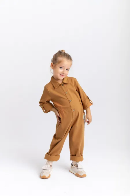 Gabardin Tulum 2-7 Yaş Taba