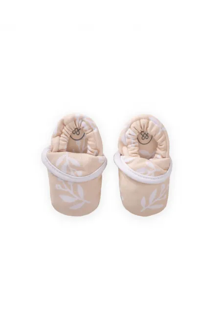 Chaussons bébé à élastique à l'arrière, jaunes, 16-23 mois