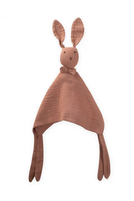 Rabbit Muslin Sleeping Companion (Washed) 40X40 cm Light Brown