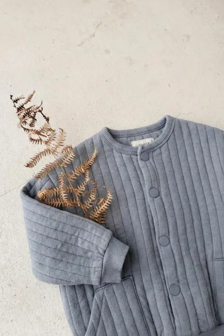 Kapitone Ceket 1-10 Yaş Mint Yeşili