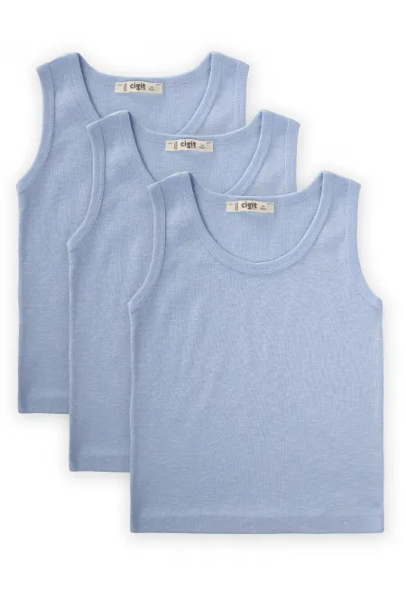 Ensemble de sport trois pièces pour garçon, 2-9 ans, bleu
