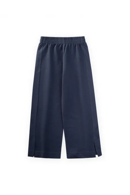 Wide Cut Trousers 4-12 Years Old Navy Blue Wide Cut Trousers 4-12 Years Old Navy Blue