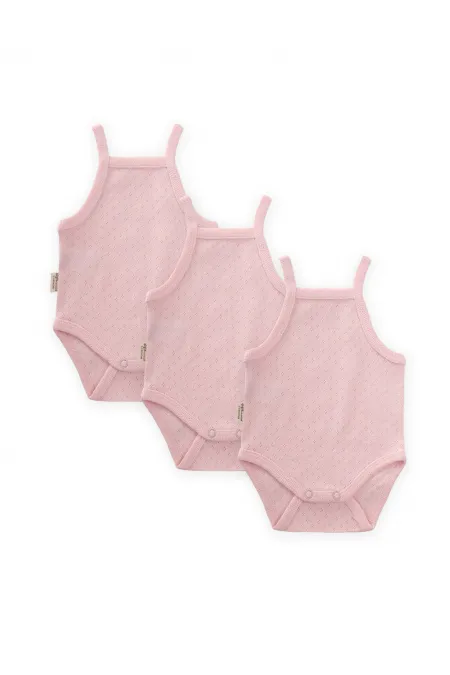 Üçlü Klimalı Zıbın 0-3 Yaş Pembe