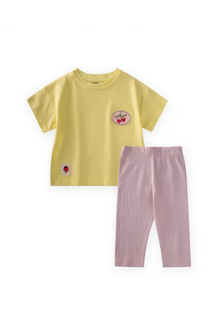 Ensemble de t-shirts style thaïlandais, années 1 à 8, jaune