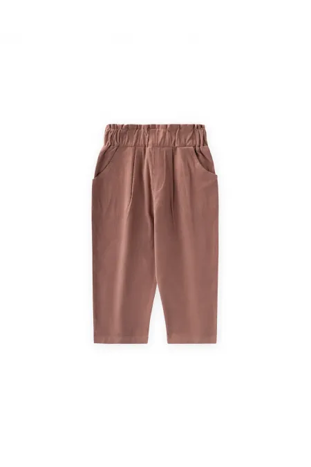 Kadife Boyfriend Pantolon 1-8 Yaş A.Kahve