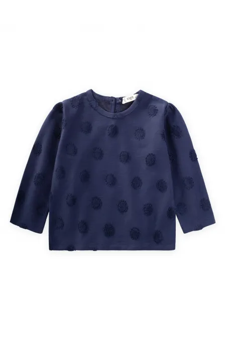 Süzene Güneş Desenli Sweatshirt 1-8 Yaş Lacivert