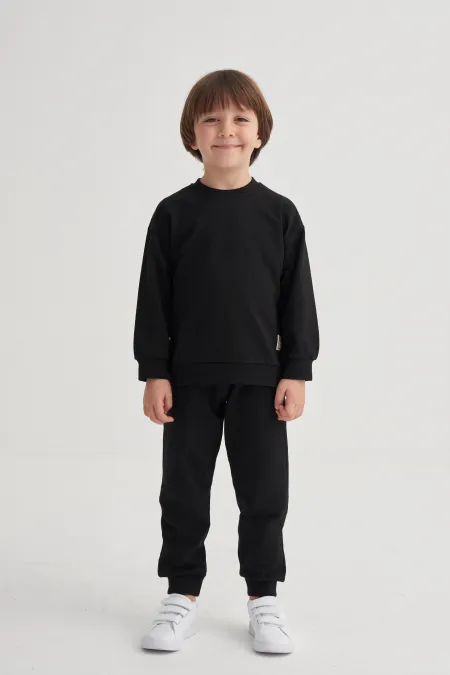 Basic Eşofman Takım 2-7 Yaş Siyah