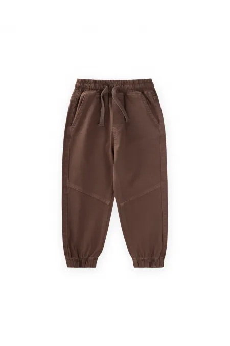 Gabardin Parçalı Pantolon 2-12 Yaş Kahverengi Gabardin Parçalı Pantolon 2-12 Yaş Kahverengi