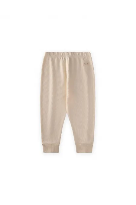 Leggings Pants 1-5 Years Old, Ecru