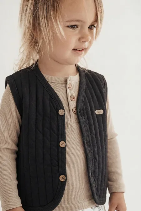 Gilet matelassé 0-4 ans anthracite