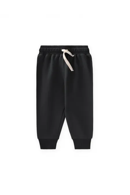 Ensemble de survêtement basique pour enfants de 1 à 5 ans, noir