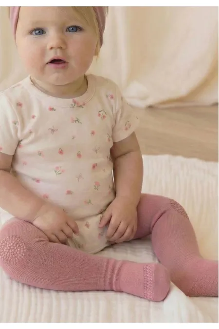 Emekleme Ve Kaymaz Külotlu Çorap 6-24 Ay Gül Kurusu