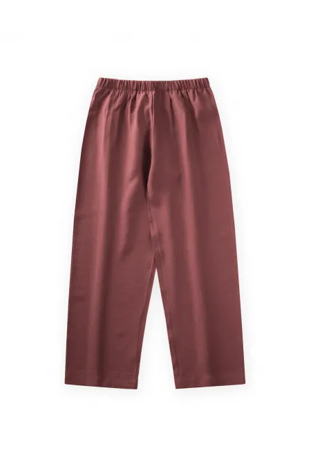 Pantalon modal saisonnier bordeaux 8-12 ans