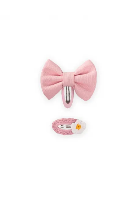 Kurdele Ve Örmeli Toka Pembe