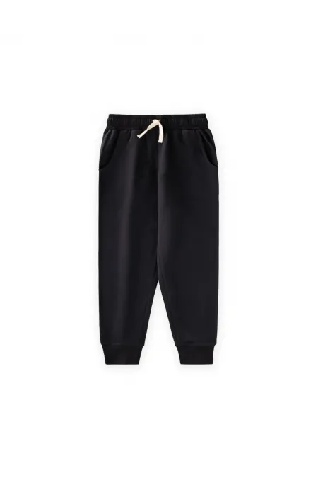 Survêtement à poches, 5-12 ans, noir