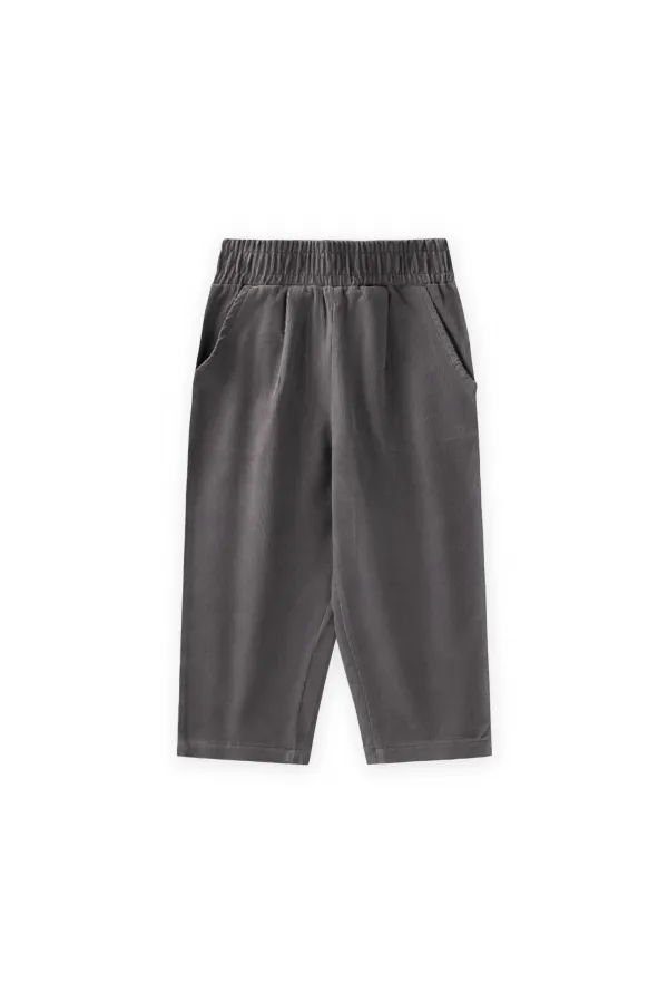 Kadife Pantolon 1-8 Yaş Gri