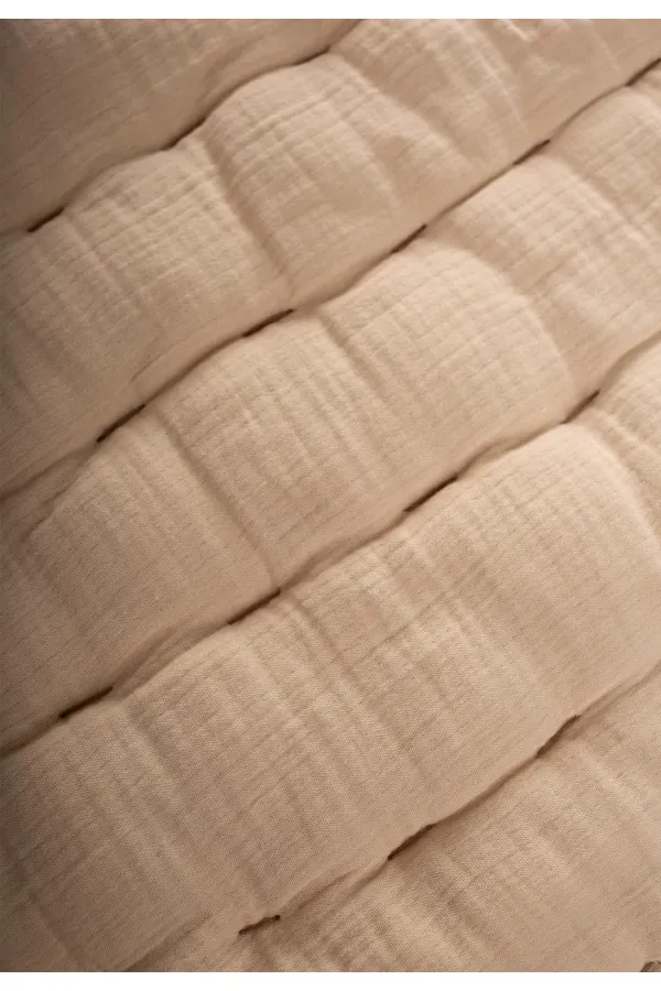 Muslin Leaf Baby Play Mat (Washed) Sand