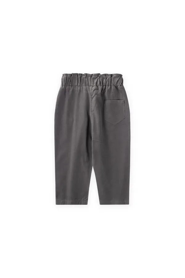 Kadife Boyfriend Pantolon 1-8 Yaş Gri