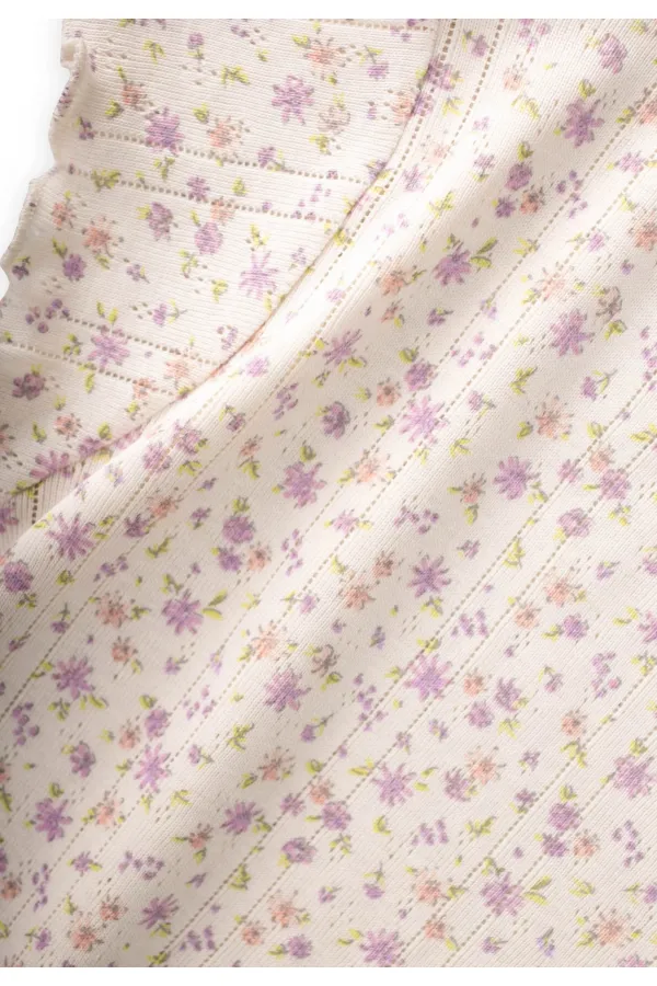 Ensemble pyjama à motifs pour enfants de 1 à 8 ans, motif floral frais