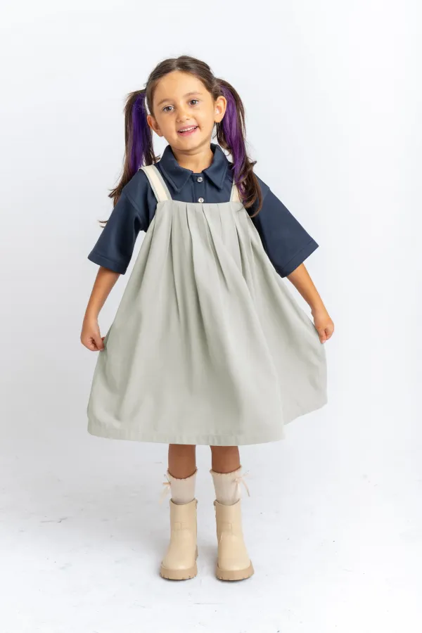 Pileli Tencel Jile 2-7 Yaş Mint Yeşili