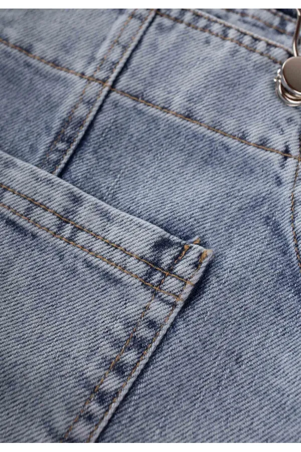 Gilet en jean bleu 2-7 ans