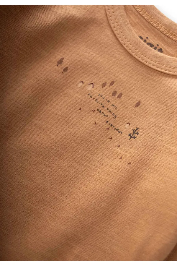 T-shirt imprimé saisonnier 0-4 ans Camel