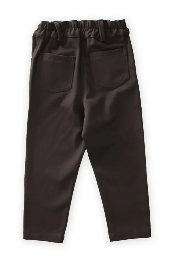 Lycra Gabardine Trousers 2-7 Years Brown