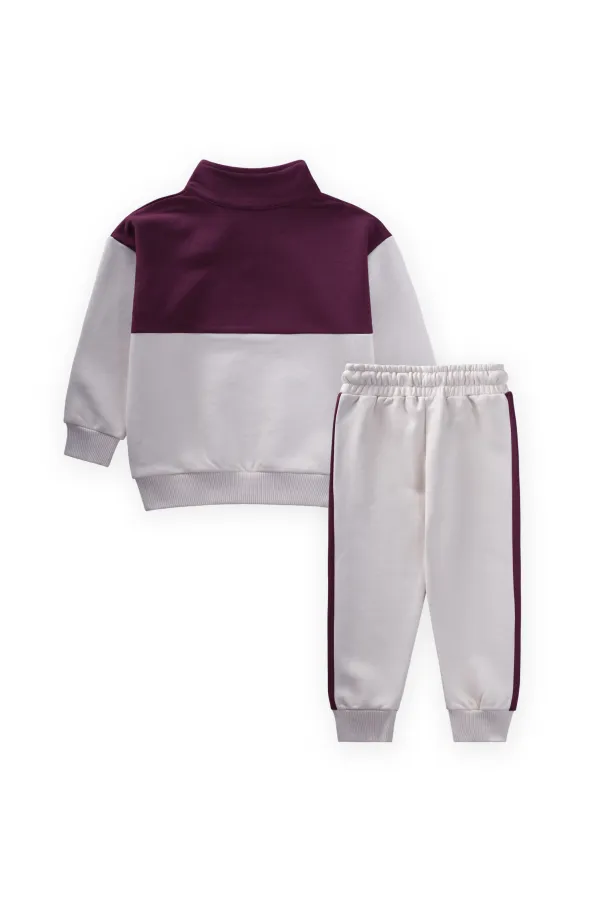 Sweatshirt Set for 2-10 Years Old, Burgundy