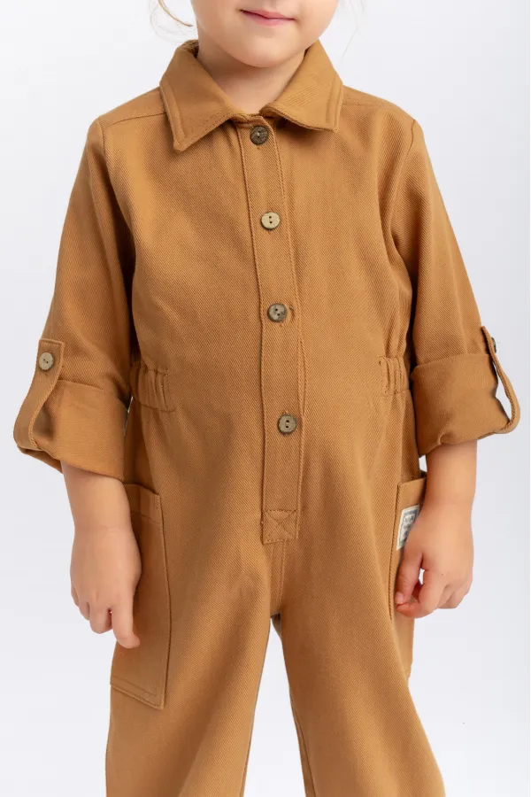 Gabardin Tulum 2-7 Yaş Taba