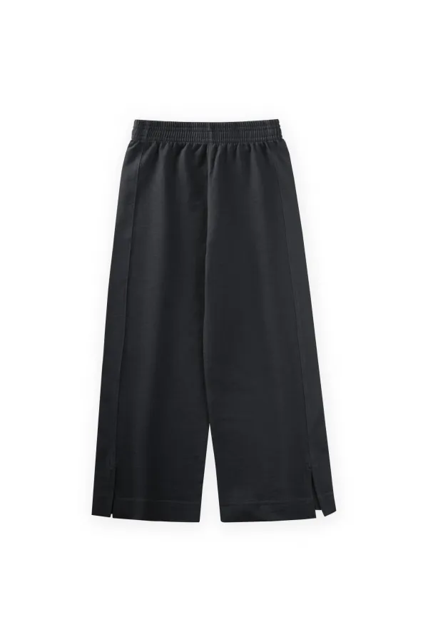 Wide Cut Trousers 4-12 Years Black Wide Cut Trousers 4-12 Years Black