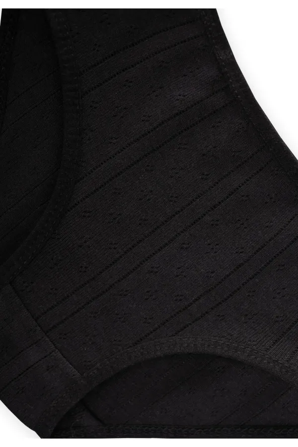 Üçlü Kız Külot Set 2-9 yaş Siyah