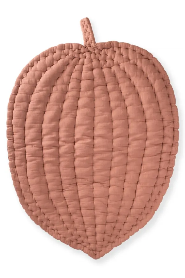 Muslin Leaf Baby Play Mat (Washed) Coffee