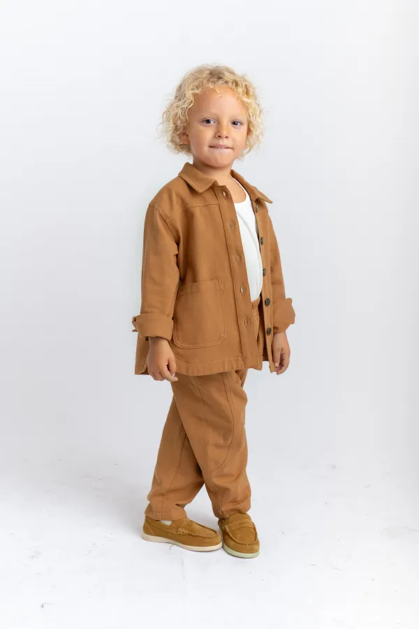 Veste en gabardine beige 2-7 ans