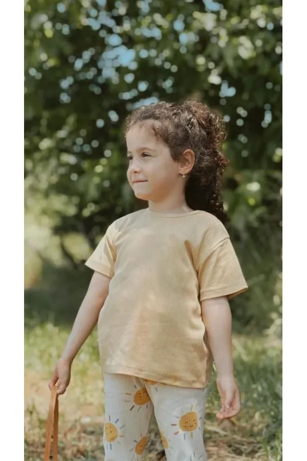Basic Fitilli T-Shırt 1-5 Yaş Sundres