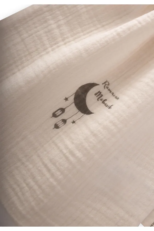Organic Ramadan Muslin Pouch 25X30 Cm Natural