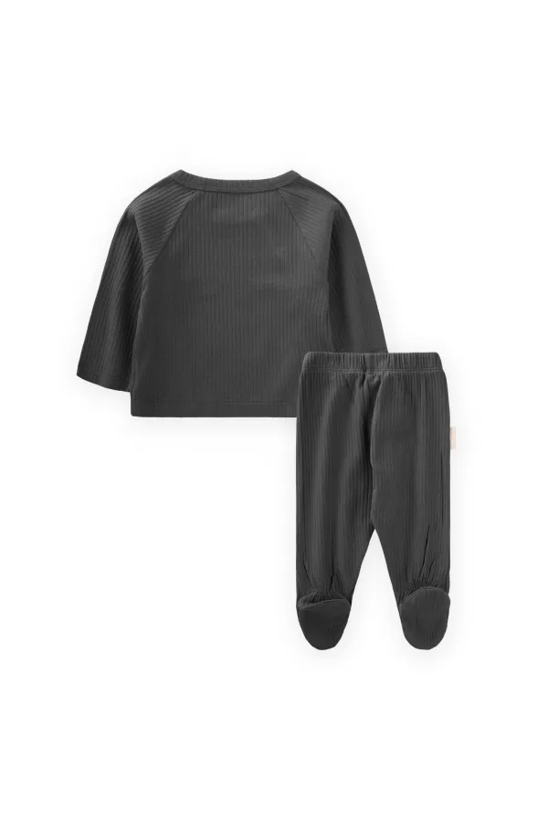 Fitilli Ayaklı Takım 0-9 Ay Antrasit