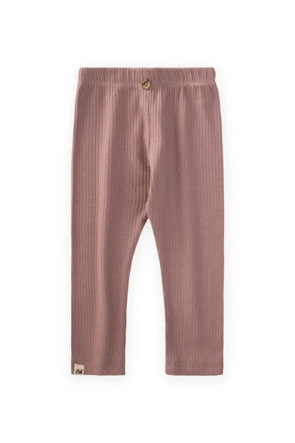 Collants côtelés 0-5 ans Cuivre