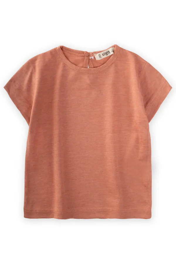 Basic T-Shırt 1-10 Yaş Somon