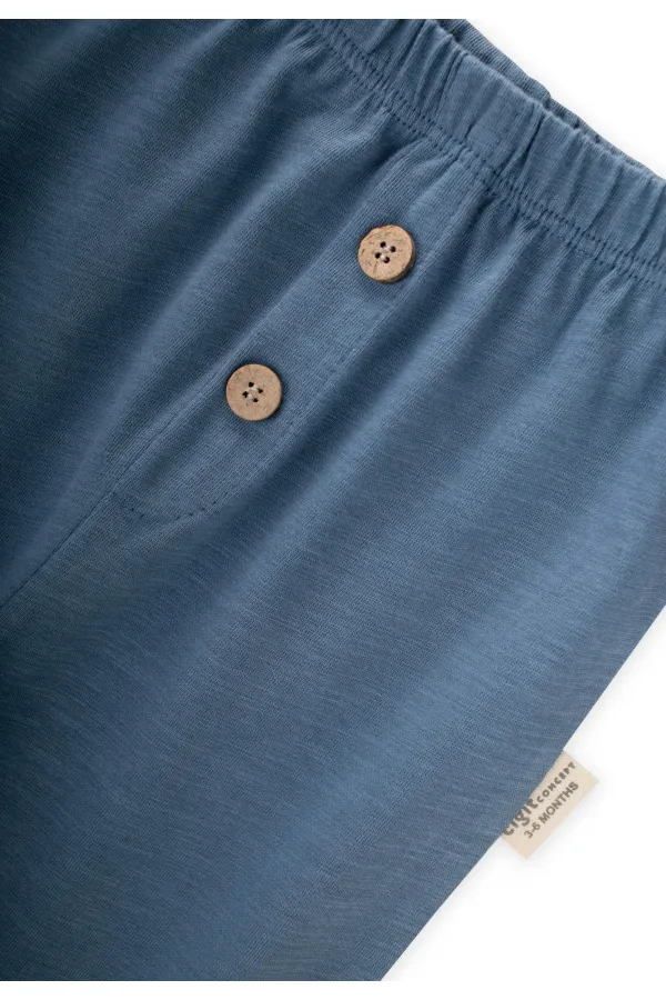 Ensemble de survêtement bébé motif aubergine imitation bleu indigo 0-3 ans