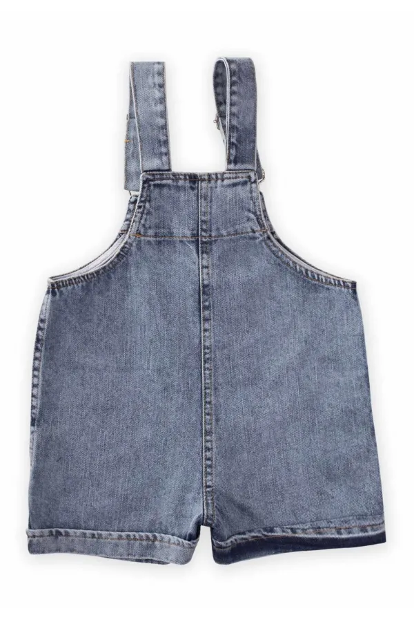 Salopette en jean à bretelles, 2-7 ans, bleue