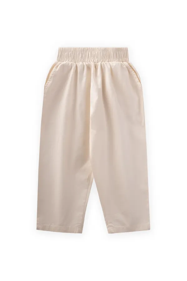 Pantalons boyfriend 1-7 ans Naturel