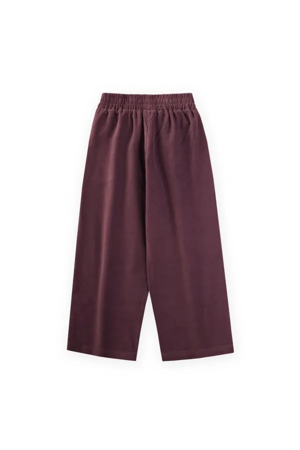Pantalon en velours, 4-12 ans, prune