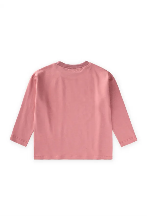 Slogan Long-Sleeve T-Shirt, Ages 2-10, Pink