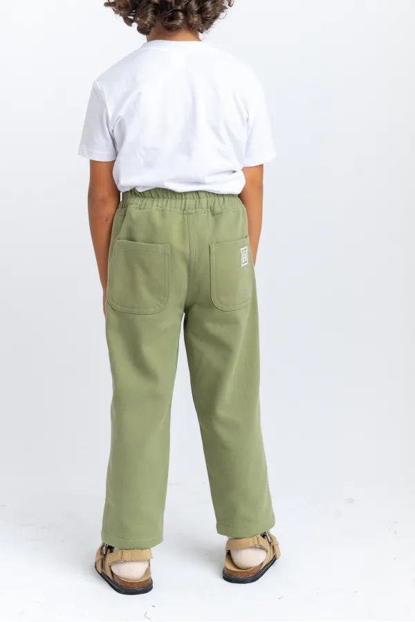 Gabardin Pantolon 2-7 Yaş Olive