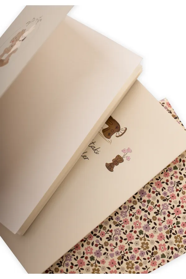 Triple Notepad Set with "Treasures in the Chest" Theme