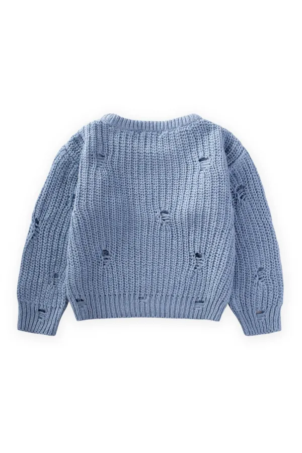 Selanik Knitwear Sweater 2-8 Years Old Blue