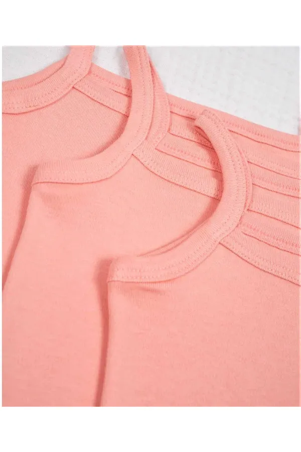 İp Askılı Kız Atlet Üçlü Somon