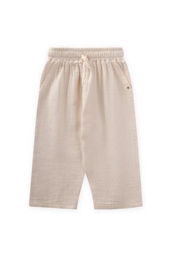Müslin Pantolon 1-10 Yaş Krem