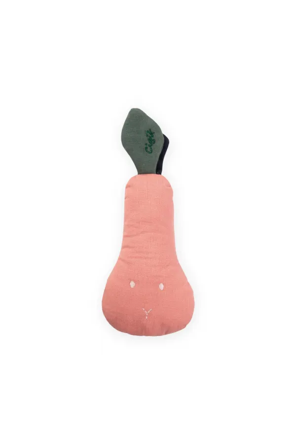 Hochet poire en mousseline pour bébé