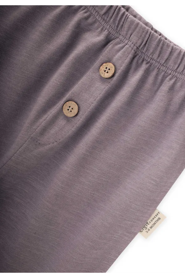 Faux Eggplant Pattern Baby Tracksuit 0-3 Years Copper